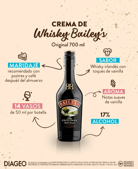 Cata de Crema de Whisky Baileys x 700ml