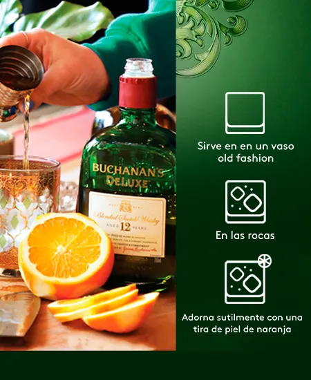 Como servir Buchanans Deluxe 12 años x 375ml