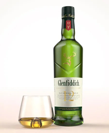 Glenfiddich 12 años x 750ml con copa