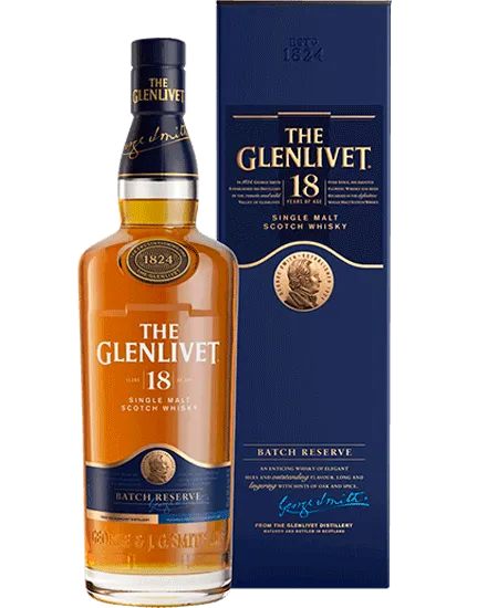 Whisky escocés Glenlivet 18 años x 750ml