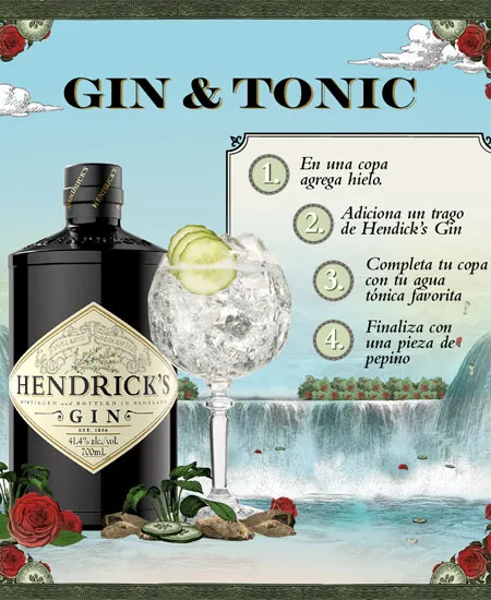 Hendriks Litro Receta gintonic