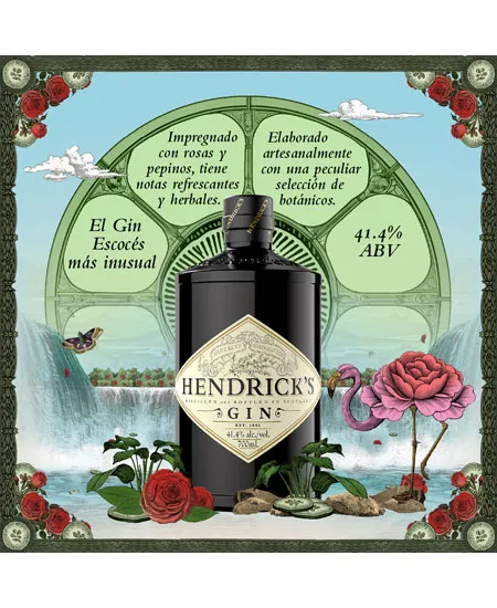 Hendricks x 2 unids 750 ml