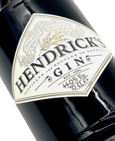 Etiqueta de Hendricks x 750ml