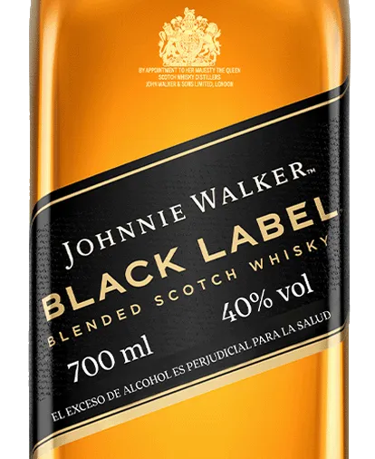 Etiqueta de Johnnie Walker Black Label x 700ml