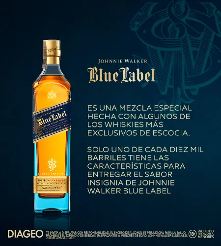 Johnnie Walker Blue Label  x 750ml