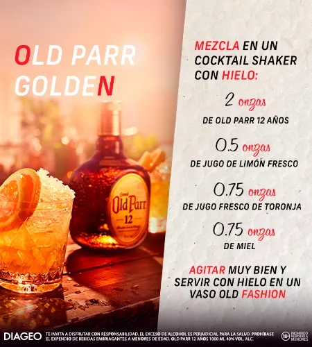 Como preparar old parr golden con Old Parr 12 años x 1000ml