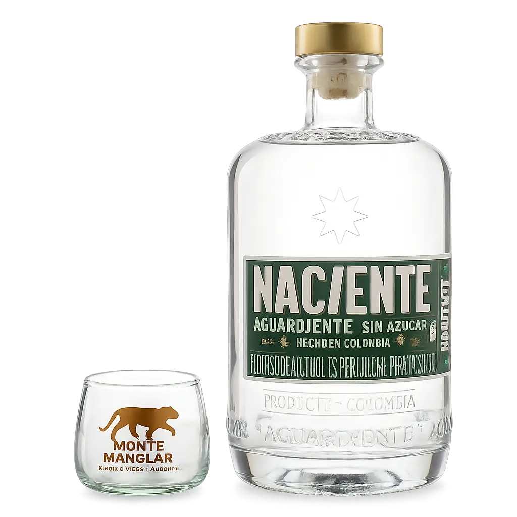 Naciente Sin Azucar x 750ml + Copa de la Marca