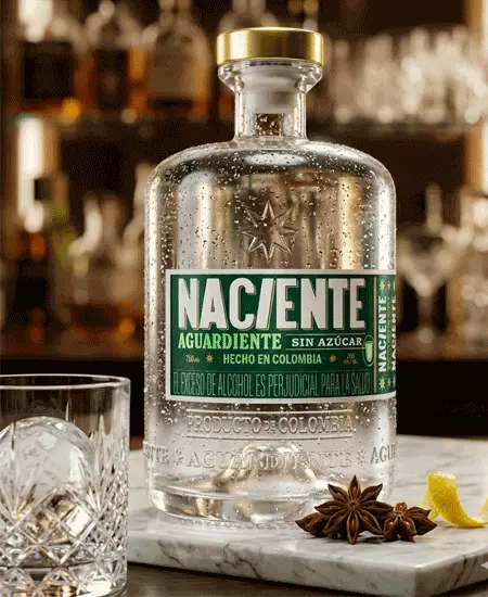 Aguardiente Naciente sin azucar multimedia