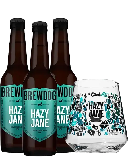 GiftPack 3 Brewdog Hazy Jane x 330ml + GRATIS 1 Copa