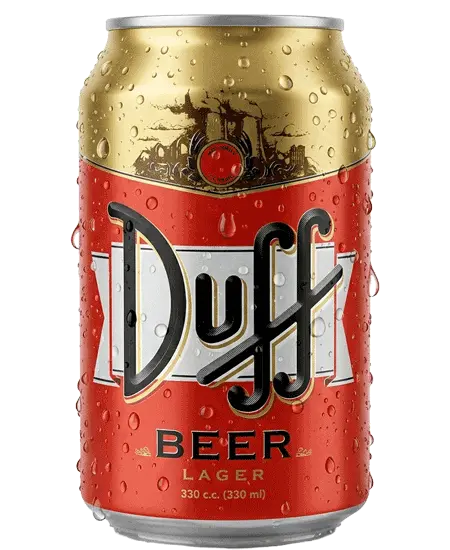 Cerveza en Lata Duff de los Simpsons