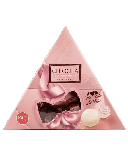 Estuche triangular de chocolates Chiqola x 50 g