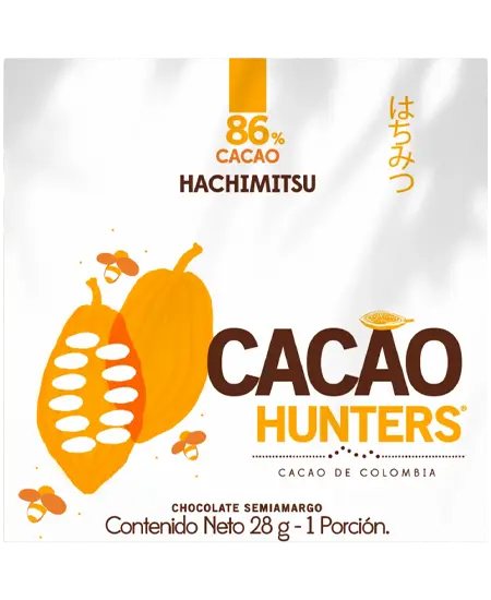 Etiqueta de Chocolate Estuche 28g Hachimitsu