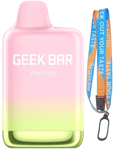 Cigarrillos Geek Bar Meloso Max Peach Ice 5% + GRATIS 1 Colgador
