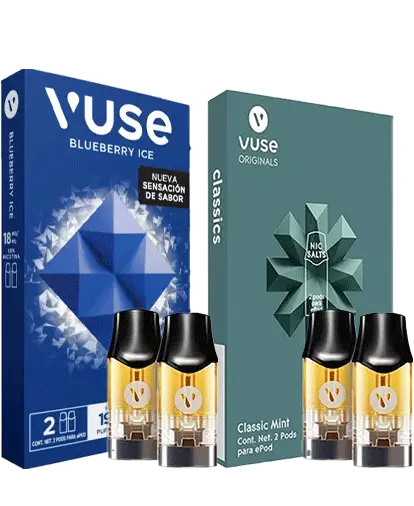 Capsula Vuse Epod Blueberry Ice X 2 Intensidad 1,6 combo