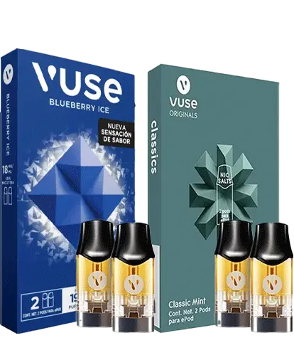 Capsula Vuse Epod Blueberry Ice x 2 Intensidad 3 combo