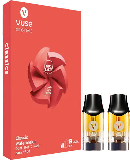 Cigarrillos Capsula Vuse Epod Watermelon x 2 Intensidad 3%