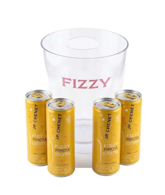 JP Chenet Fizzy Mimosa 4Pack x 250ml + Gratis Hielera