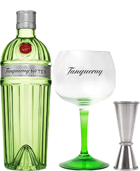 Tanqueray Ten x 750ml GRATIS Copa y Jigger