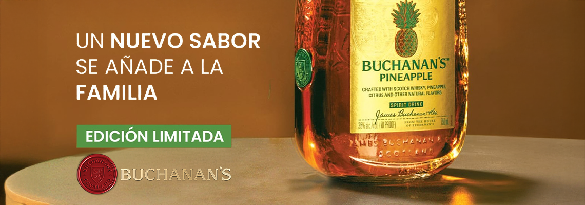 Buchanan’s Pineapple 750ml es una nueva expresión del whisky con carácter tropical que llega a Colombia