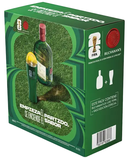 Buchanans Deluxe 12 años x 750ml Mundial pack 2