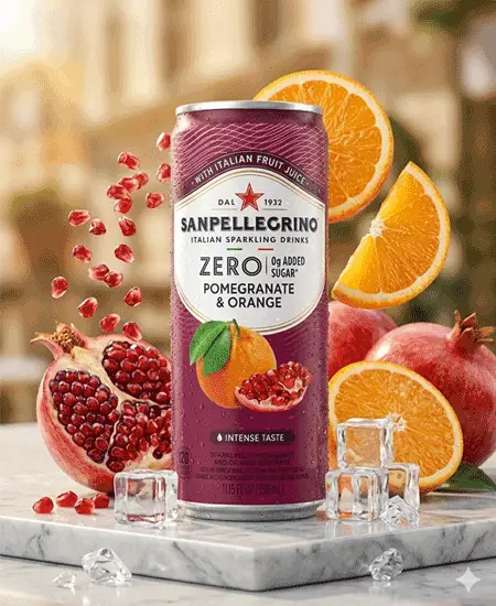 San Pellegrino Zero Pomegranate and orange multimedia
