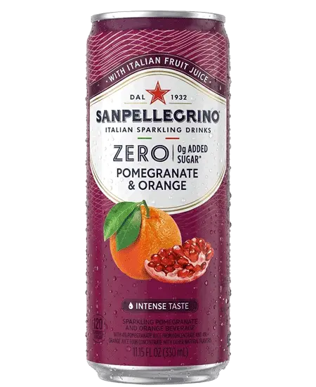 San Pellegrino Zero Pomegranate and orange