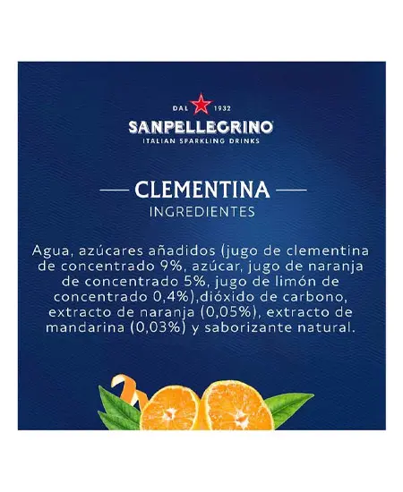 Descripción de San Pellegrino Clementina x 330ml