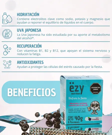 Ezy Masticable Vegano para la fiesta beneficios