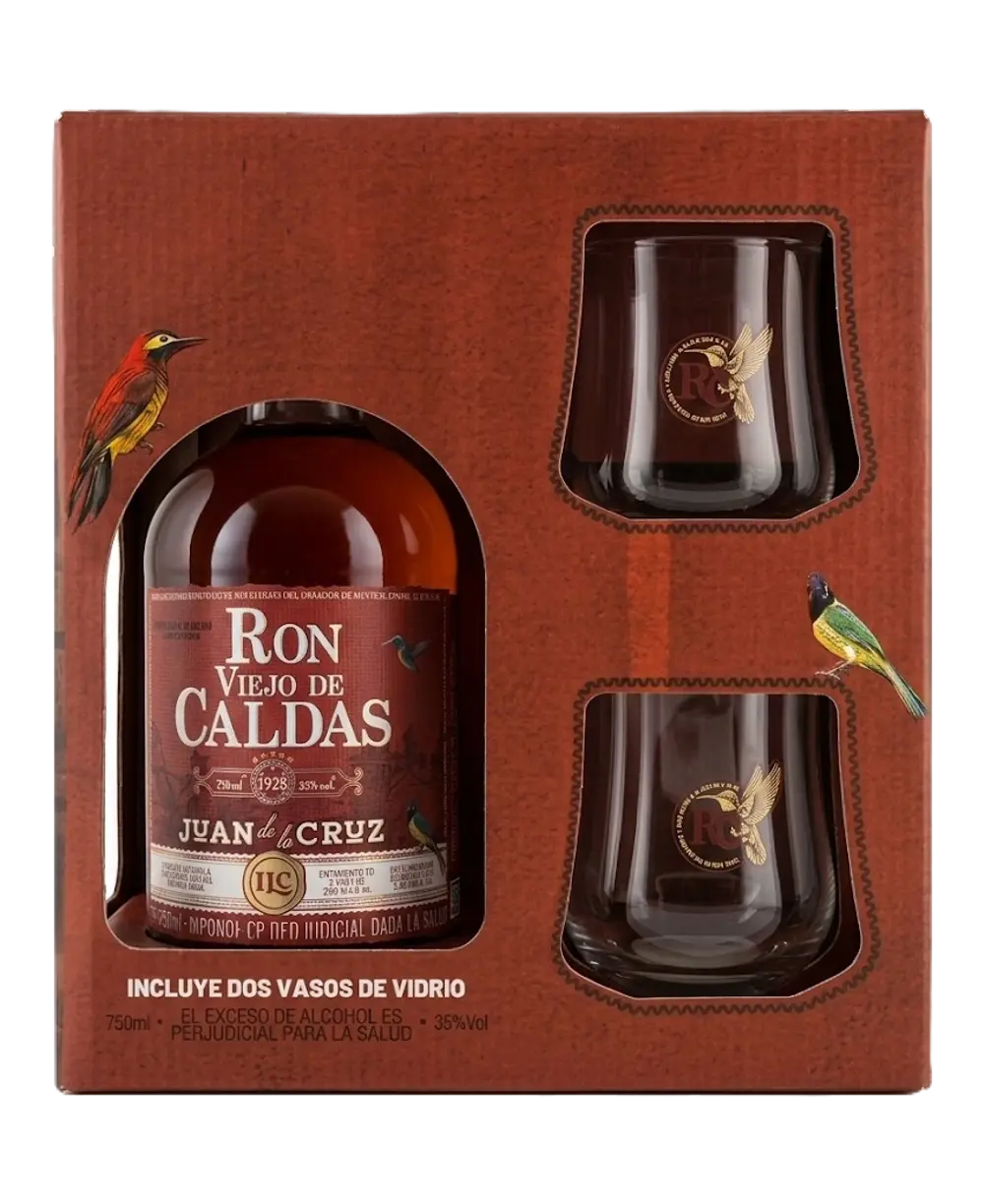 Ron Viejo de Caldas Juan De La Cruz 5 años 700 ml + Giftpack
