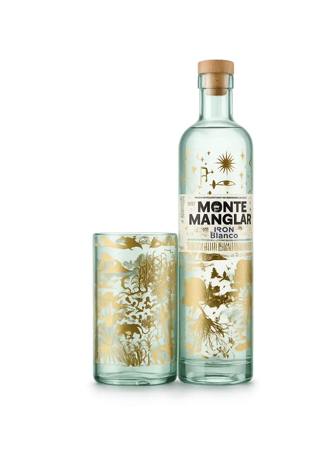 Blanco Monte Manglar x 700ml + Vaso de la Marca