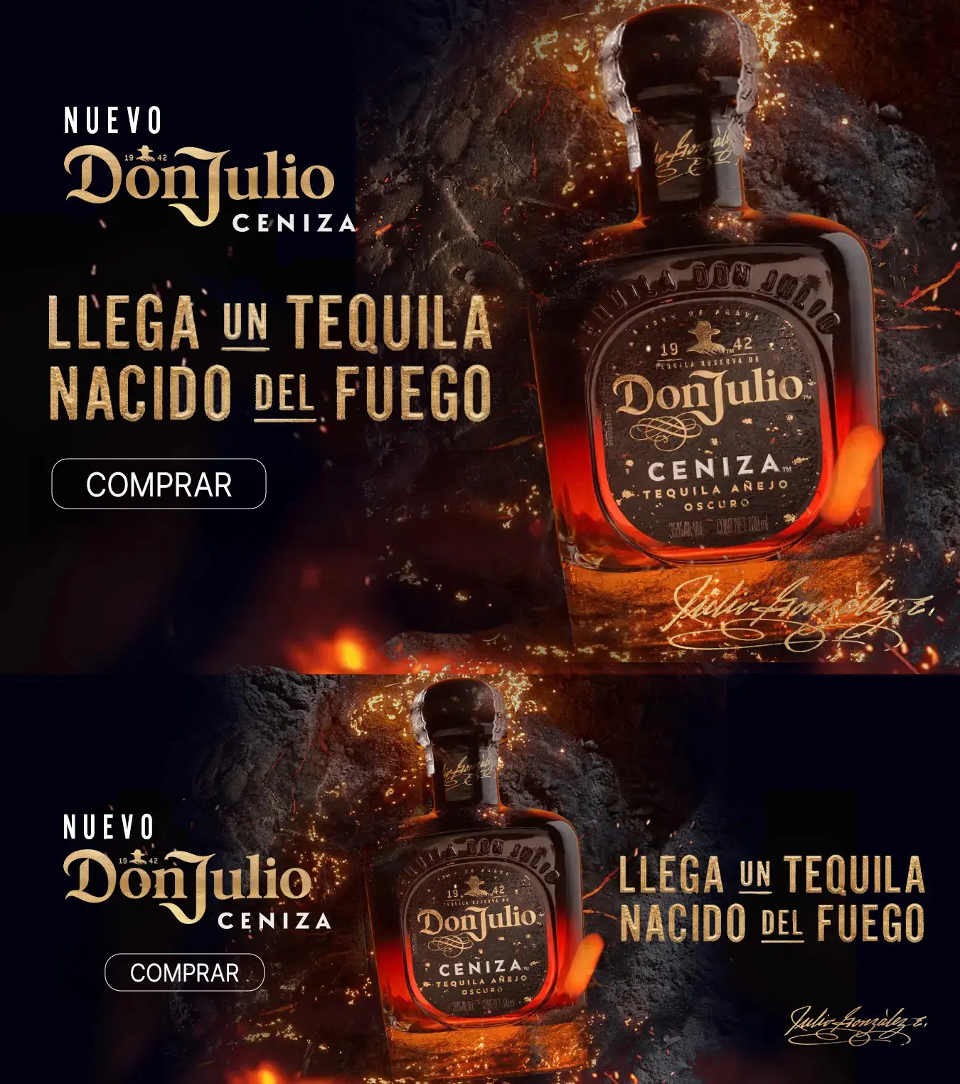 Banner Don Julio Ceniza