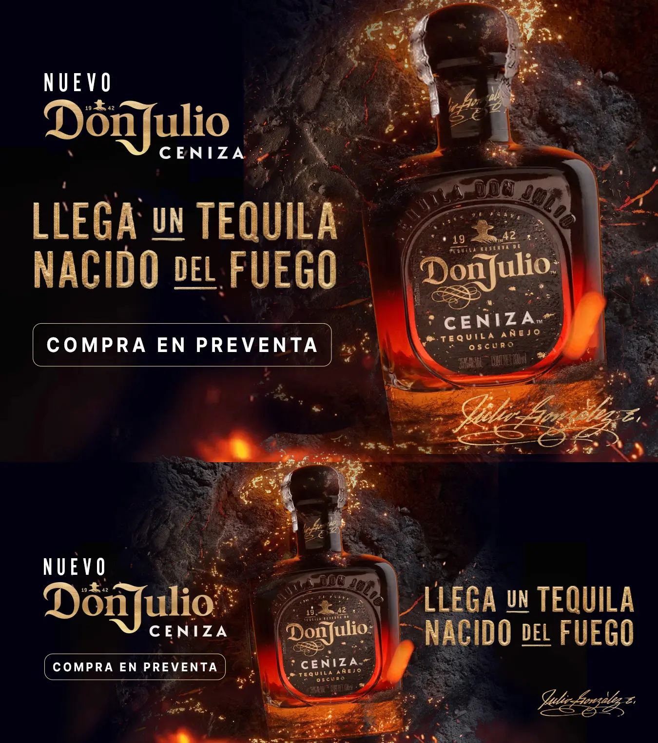 Banner Don Julio Ceniza