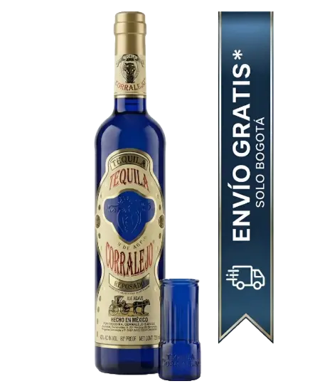 Tequila Corralejo Reposado con Copa tipo Shot