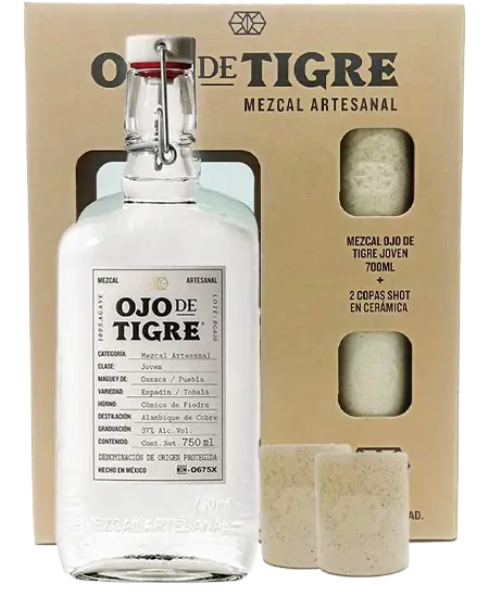 Mezcal Ojo de Tigre Joven x 750ml + GiftPack
