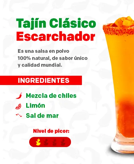 Tajín Clásico Escarchador x 120grs caracteristicas