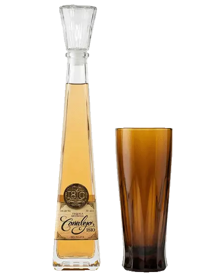 Tequila Corralejo 1810 con Vaso Ambar