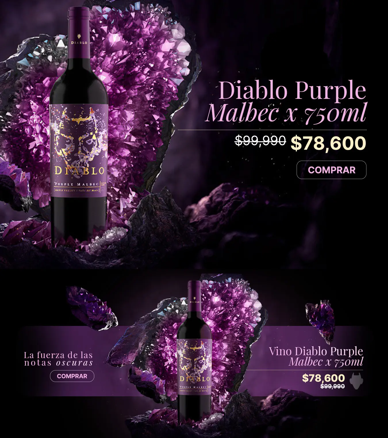 Banner Vino Diablo Purple