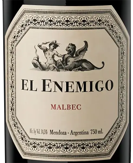 Etiqueta de El Enemigo Malbec x 750ml
