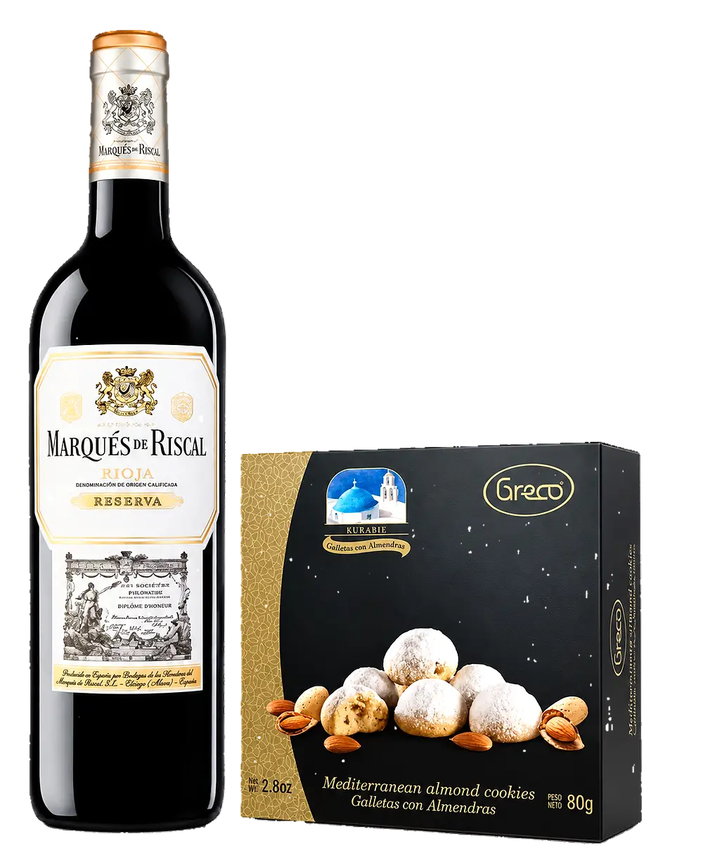 Marques de Riscal Reserva x 750ml + Gratis Galletas Kurabie Greco 80gr