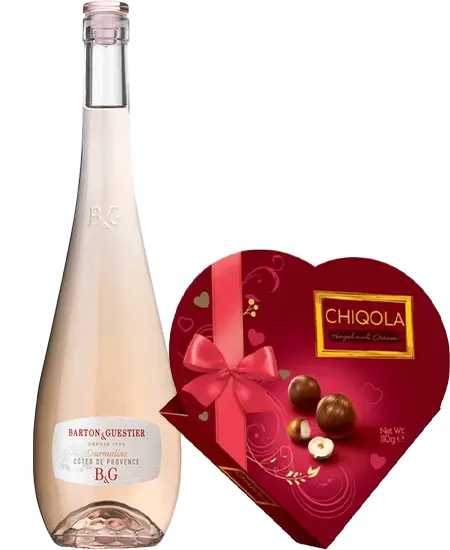 Cotes de Provence Rosé x 750ml + GRATIS Chiqola Estuche Corazón 50gr