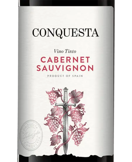 Etiqueta de Vino Tinto Cabernet Sauvignon Conquesta x 750ml