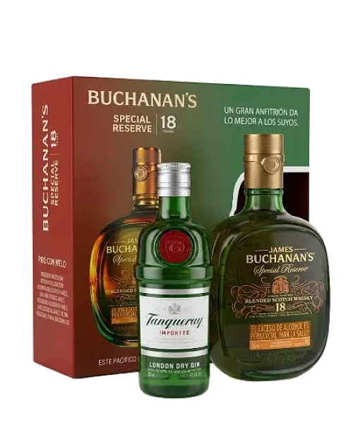 Buchanans 18 años 750ml + Gifpack