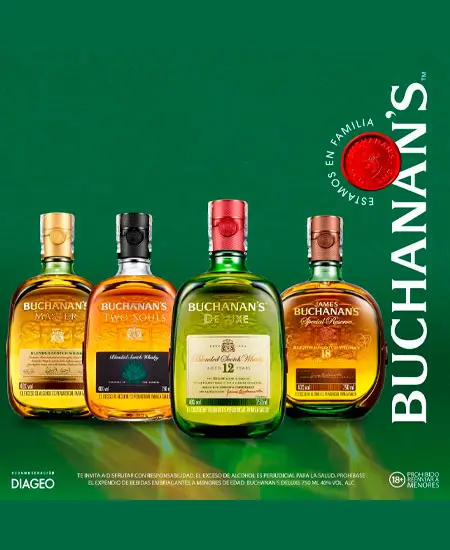 Buchanans Master, two soul, Deluxe 12 años y master