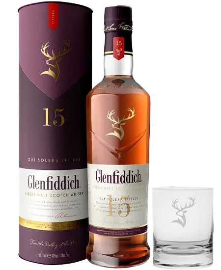 Glenfiddich 15 años x 750ml + GRATIS Copa