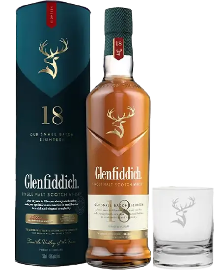 Glenfiddich 18 años x 750ml + GRATIS Copa