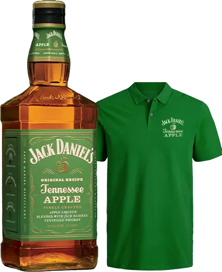 Jack Daniels Apple x 700 ml + Gratis Camiseta de la Marca