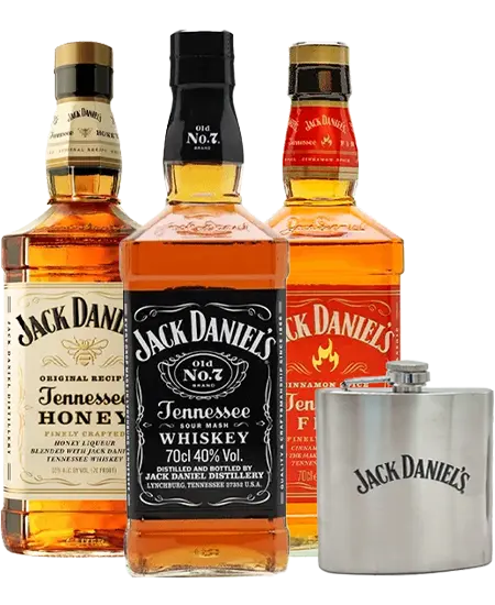 Jack Daniels Trilogia x 750ml + GRATIS 1 Licorera