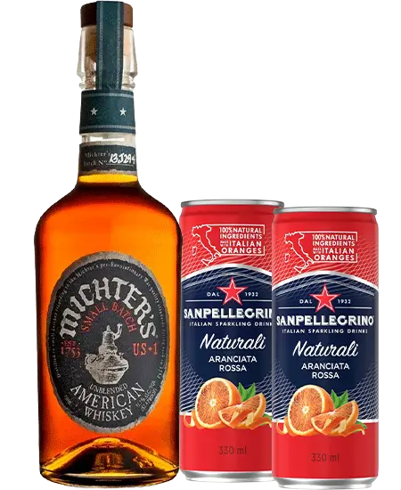 Michter's American Whiskey x 750ml + GRATIS 2 Sanpellegrino Aranciata Rossa 330ml