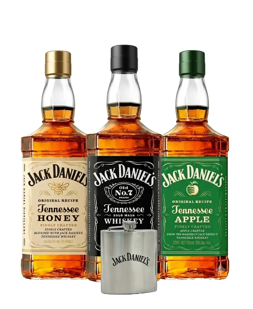 Jack Daniels Trilogia x 750ml + Gratis 1 Licorera