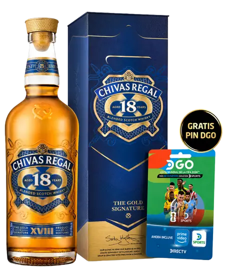 Chivas 18 años + pin